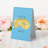 Plaque De Table Illustration du serpent python birman (In SItu (Mariage))