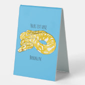 Plaque De Table Illustration du serpent python birman (Recto)
