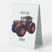 Plaque De Table Illustration du tracteur (Verso)