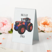 Plaque De Table Illustration du tracteur (In SItu (Mariage))