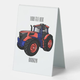 Plaque De Table Illustration du tracteur