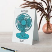 Plaque De Table Illustration du ventilateur (En SItu (Tableau))