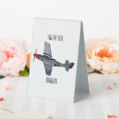 Plaque De Table Illustration d'un avion de chasse-bombardier (In SItu (Mariage))