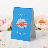 Plaque De Table Illustration d'un avion rouge volant mignon (In SItu (Mariage))