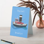 Plaque De Table Illustration d'un bateau à chalutier mignon (En SItu (Tableau))