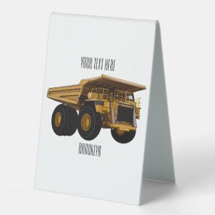 Plaque De Table Illustration d'un camion à grande échelle