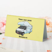 Plaque De Table Illustration d'un campervan heureux (In SItu (Mariage))