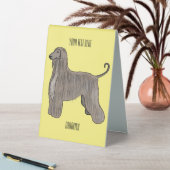 Plaque De Table Illustration d'un chien hound afghan (En SItu (Tableau))