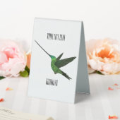 Plaque De Table Illustration d'un colibri à bec épée (In SItu (Mariage))