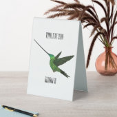Plaque De Table Illustration d'un colibri à bec épée (En SItu (Tableau))