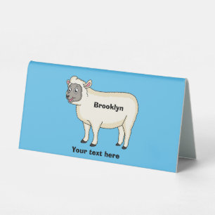 Plaque De Table Illustration d'un mouton joyeux