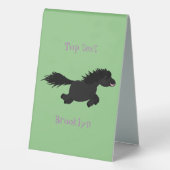 Plaque De Table Illustration d'un poney de Shetland mignon (Verso)