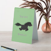 Plaque De Table Illustration d'un poney de Shetland mignon (En SItu (Tableau))