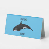 Plaque De Table Illustration d'une baleine tueuse (Verso)