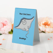 Plaque De Table Illustration d'une caricature de poisson stingray (In SItu (Mariage))