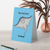 Plaque De Table Illustration d'une caricature de poisson stingray (En SItu (Tableau))