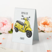 Plaque De Table Illustration d'une moto cyclable (In SItu (Mariage))