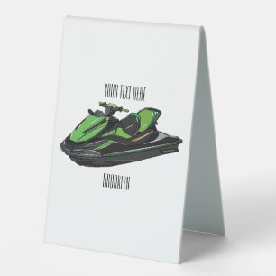 Plaque De Table Illustration Jet ski