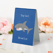 Plaque De Table Illustration joyeuse du grand requin blanc (In SItu (Mariage))
