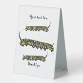 Plaque De Table Illustration Monarch caterpillar (Recto)