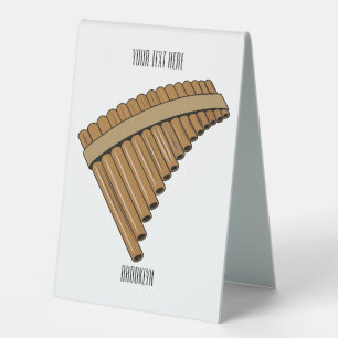Plaque De Table Illustration Pan flûte / panpipes