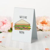 Plaque De Table Illustration Sandwich (In SItu (Mariage))