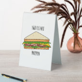 Plaque De Table Illustration Sandwich (En SItu (Tableau))