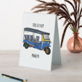 Plaque De Table Illustration Tuk tuk (En SItu (Tableau))