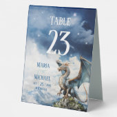 Plaque De Table Imaginaire Celtic Dragon Mariage Numéro de table (Verso)