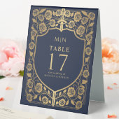 Plaque De Table Imaginaire médiéval du Bouclier bleu Mariage Monog (In SItu (Mariage))