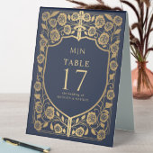 Plaque De Table Imaginaire médiéval du Bouclier bleu Mariage Monog (En SItu (Tableau))