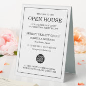 Plaque De Table Immobilier moderne Open House (In SItu (Mariage))