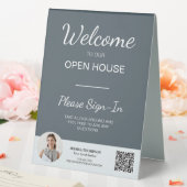 Plaque De Table Immobilier Open House Se connecter QR Code Table S (In SItu (Mariage))