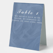 Plaque De Table Impression texturée en tissu bleu - toute couleur (Recto)