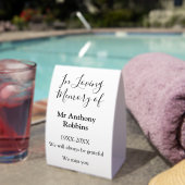 Plaque De Table In Love souvenir du nom funéraire conservation de  (InVersositu (sur table))