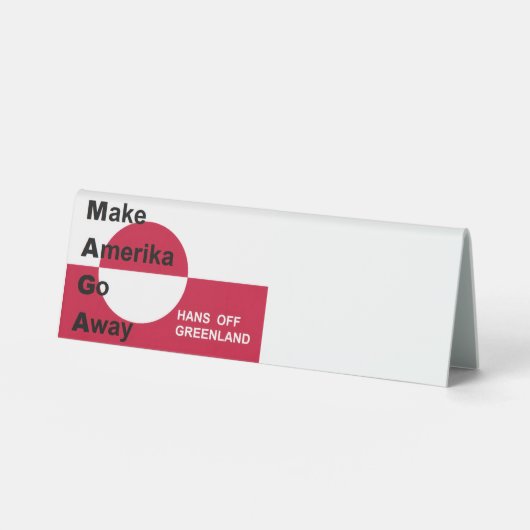 Plaque De Table Independant Greenland (Recto)