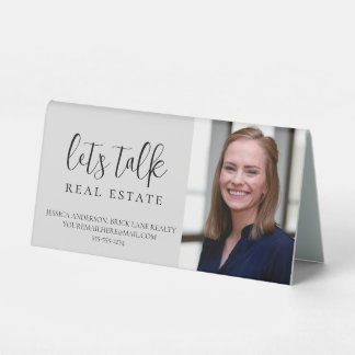 Plaque De Table Informations sur le contact immobilier professionn