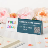 Plaque De Table Informations sur le logo personnalisé Code QR Tabl (In SItu (Mariage))