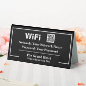 Plaque De Table Instructions WiFi avec code QR (In SItu (Mariage))