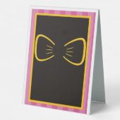 Plaque De Table Invitation d'anniversaire de la princesse rose | z (Verso)