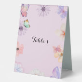 PLAQUE DE TABLE INVITATION D'ANNIVERSAIRE DES FILLES (Recto)