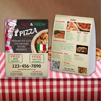 Plaque De Table Italian Pizzeria