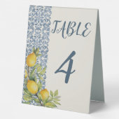 Plaque De Table Italien Amalfi Mariage à thème (Verso)