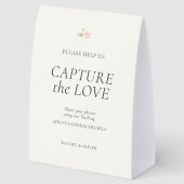 Plaque De Table Ivory | Capture the Love Mariage Dessus de Table (Arrière)
