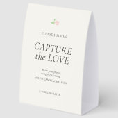 Plaque De Table Ivory | Capture the Love Mariage Dessus de Table (Recto)