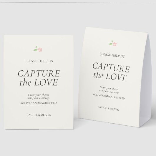 Plaque De Table Ivory | Capture the Love Mariage Dessus de Table (Recto/Verso)