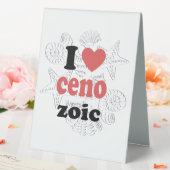 Plaque De Table J'aime Cénozoïque drôle de citation pour les scien (In SItu (Mariage))
