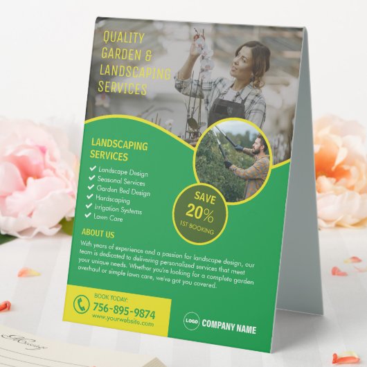 Plaque De Table Jardin Et Paysage (In SItu (Mariage))