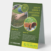 Plaque De Table Jardin Et Paysage (Recto)