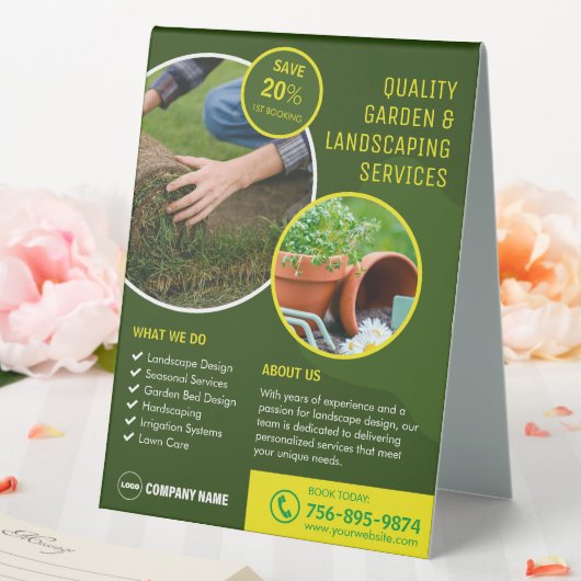 Plaque De Table Jardin Et Paysage (In SItu (Mariage))